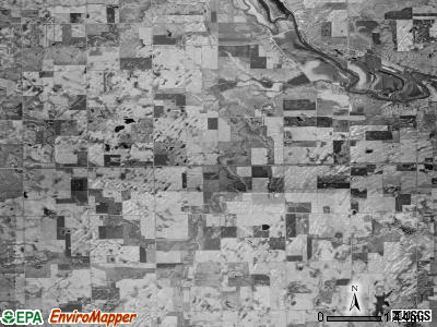 Milltown township, South Dakota satellite photo by USGS