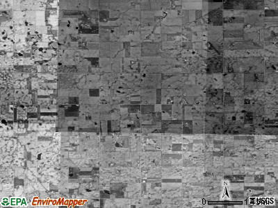 Rosefield township, South Dakota satellite photo by USGS