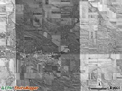 Lamro township, South Dakota satellite photo by USGS
