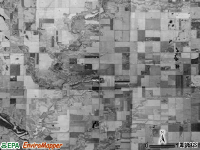 Wolf Creek township, South Dakota satellite photo by USGS