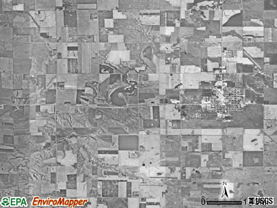 Platte township, South Dakota satellite photo by USGS