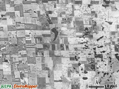 Grandview township, South Dakota satellite photo by USGS