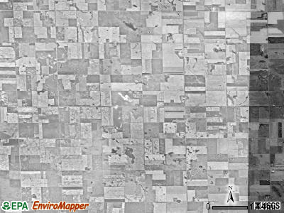 Lincoln township, South Dakota satellite photo by USGS