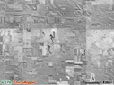 Irwin township, South Dakota satellite photo by USGS
