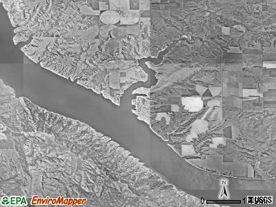 Hamilton township, South Dakota satellite photo by USGS