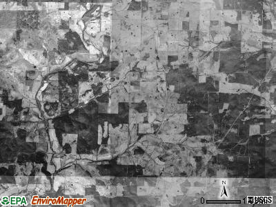 Mount Calm township, Arkansas satellite photo by USGS