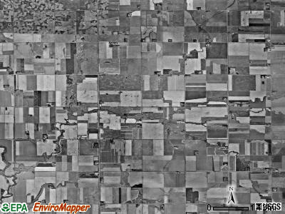 Delaware township, South Dakota satellite photo by USGS