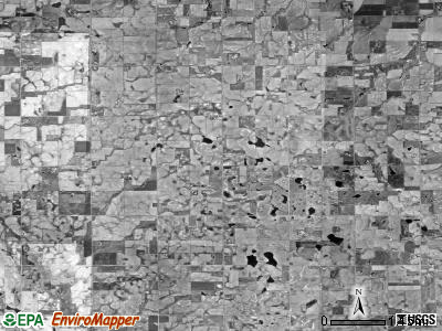 Salem township, South Dakota satellite photo by USGS