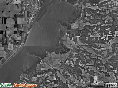 Partridge township, Illinois satellite photo by USGS