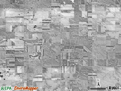 Elliston township, South Dakota satellite photo by USGS