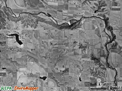 Fairview township, South Dakota satellite photo by USGS