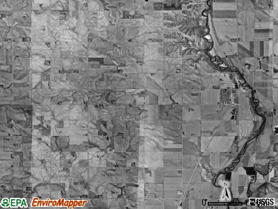 Eden township, South Dakota satellite photo by USGS