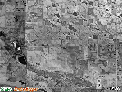Jamesville township, South Dakota satellite photo by USGS