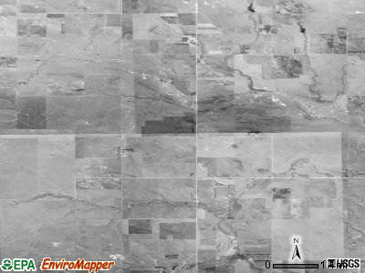 Holsclaw township, South Dakota satellite photo by USGS