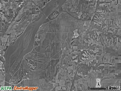 Gladstone township, Illinois satellite photo by USGS