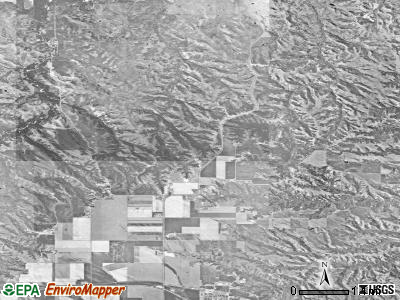 Schriever township, South Dakota satellite photo by USGS