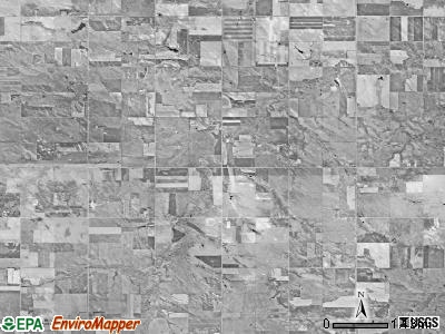 Dickens township, South Dakota satellite photo by USGS