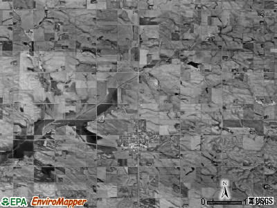 Alcester township, South Dakota satellite photo by USGS