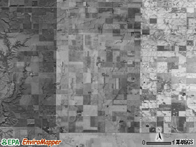 Highland township, South Dakota satellite photo by USGS