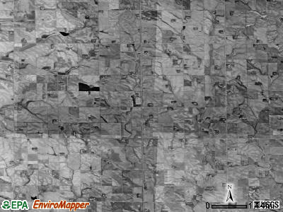 Big Springs township, South Dakota satellite photo by USGS