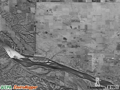 Wahehe township, South Dakota satellite photo by USGS