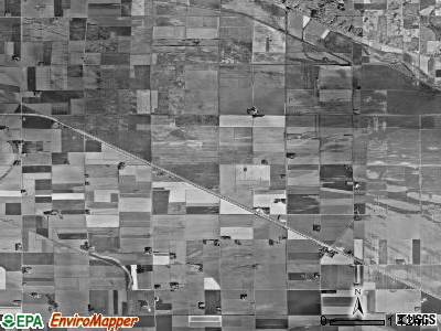 Meckling township, South Dakota satellite photo by USGS
