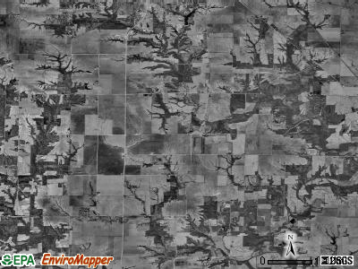 Orange township, Illinois satellite photo by USGS