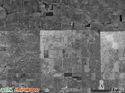 Pleasant Ridge township, Illinois satellite photo by USGS