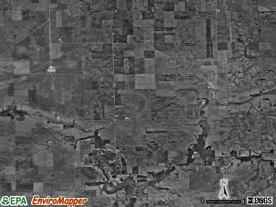 Greene township, Illinois satellite photo by USGS