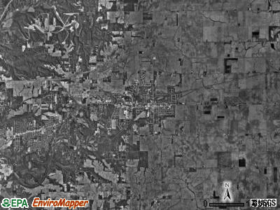 Washington township, Illinois satellite photo by USGS