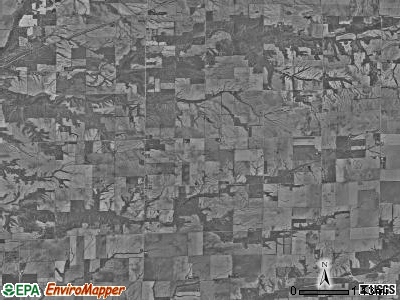 Terre Haute township, Illinois satellite photo by USGS