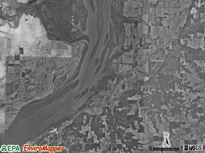 Lomax township, Illinois satellite photo by USGS