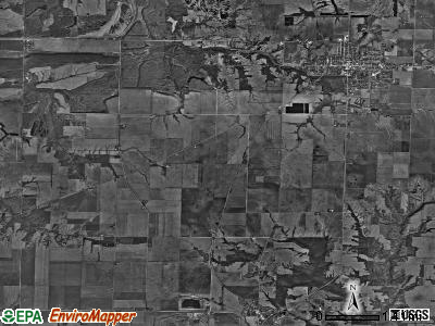 Farmington township, Illinois satellite photo by USGS