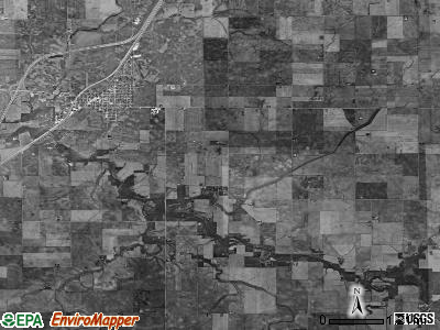 Lexington township, Illinois satellite photo by USGS