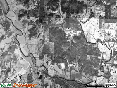 Butler township, Arkansas satellite photo by USGS