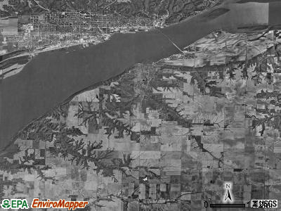 Appanoose township, Illinois satellite photo by USGS