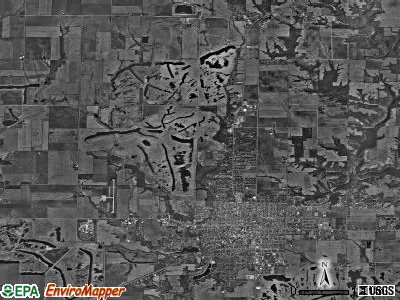Canton township, Illinois satellite photo by USGS