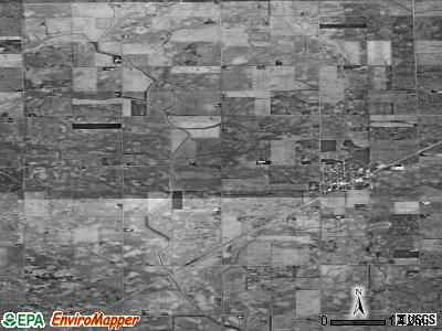 Peach Orchard township, Illinois satellite photo by USGS