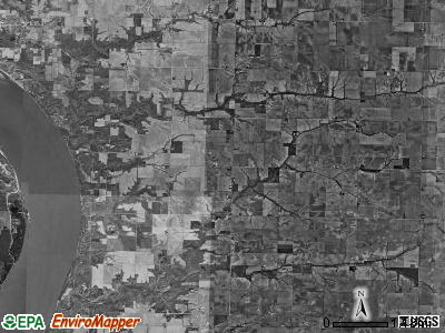 Sonora township, Illinois satellite photo by USGS