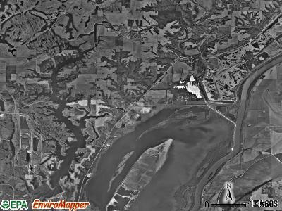 Banner township, Illinois satellite photo by USGS