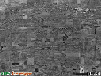 Dix township, Illinois satellite photo by USGS