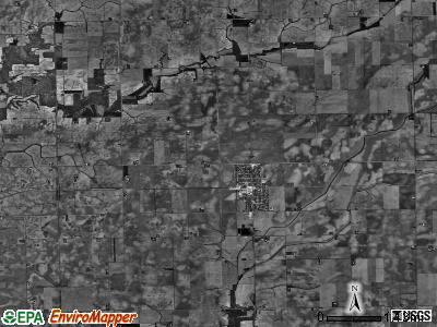 Little Mackinaw township, Illinois satellite photo by USGS