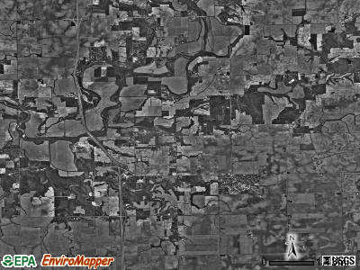 Hopedale township, Illinois satellite photo by USGS
