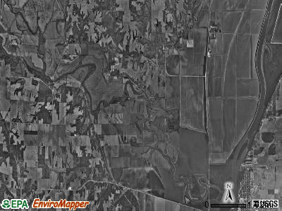 Waterford township, Illinois satellite photo by USGS