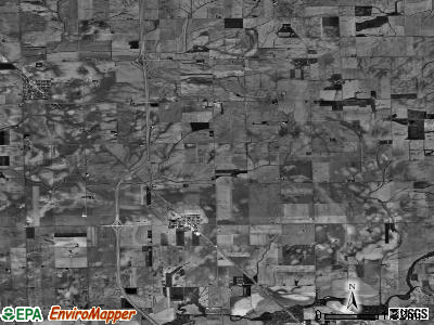 Orvil township, Illinois satellite photo by USGS