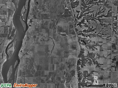 Rocky Run township, Illinois satellite photo by USGS