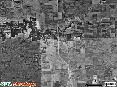 Wapella township, Illinois satellite photo by USGS