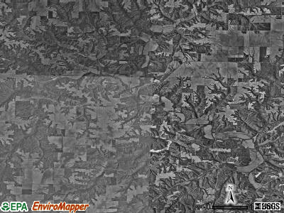 Oakland township, Illinois satellite photo by USGS
