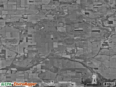 Mason City township, Illinois satellite photo by USGS