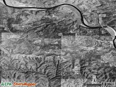 Greenwood township, Arkansas satellite photo by USGS